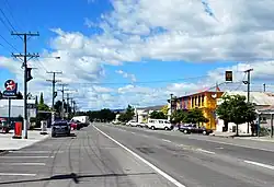 SH 83 through Kurow (facing the coast)