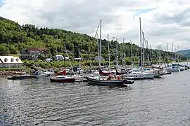 View of the marina