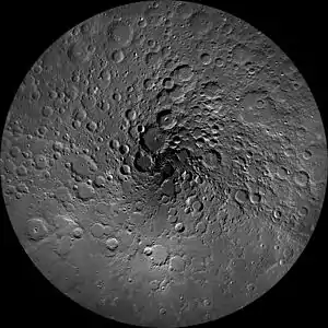 Lunar north pole