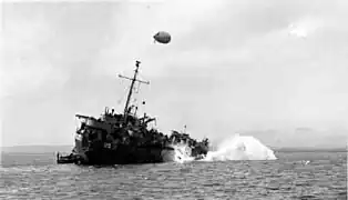 LST-32, launching an LCT, date and location unknown