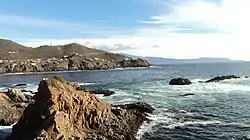 Looking southeast along the coast of Cape Punta Banda