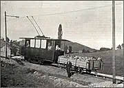 The first commercial use of Hanscotte's system was on La Bourboule tramway of 1904