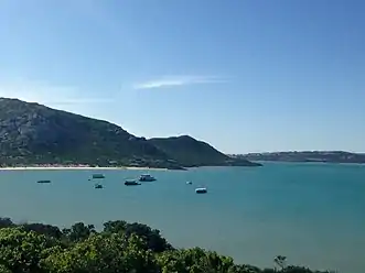 View of the Langebaan Lagoon seen from the west side of the park