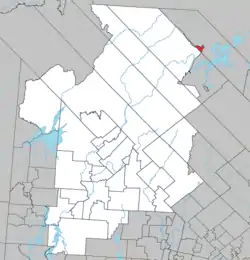 Location within Antoine-Labelle RCM.