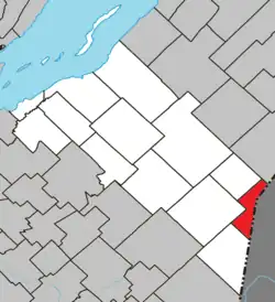 Location within Montmagny RCM.