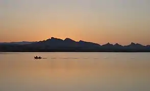 Early-morning fishing on Lake Havasu