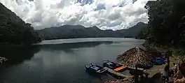 Aerial view of Lake Balinsasayao