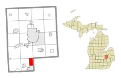 Location within Genesee County