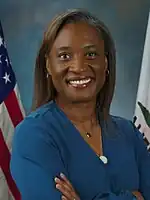 Junior U.S. Senator Laphonza Butler[58]