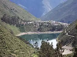 View of the town of Laraos