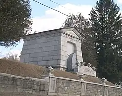 The historic Laurel Glen Mausoleum in Shrewsbury