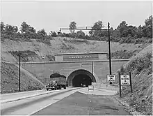 Laurel Hill Tunnel on the Pennsylvania Turnpike in 1942