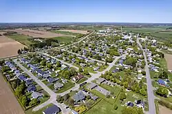 Aerial view of Laurierville