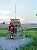 The marker located near Lebanon, Kansas