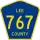 County Road 767 marker