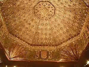 Mudéjar ceiling from Palacio de Altamira, Torrijos, Spain (c. 1482-1503)