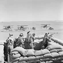 Image 65Gloster Gladiators of British RAF refuel in Iraq, 1941 (from Diplomatic history of World War II)