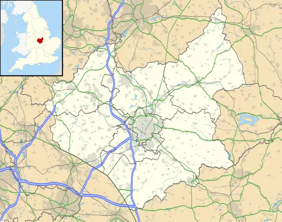 Upton is located in Leicestershire