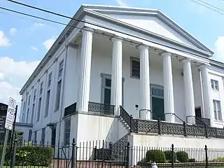 Leigh Street Baptist Church designed by architect Samuel Sloan and built between 1854 and 1857.