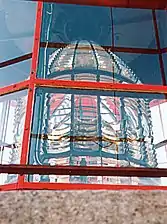 Fresnel lenses of the lighthouse from outside