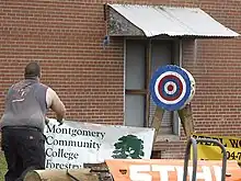 Axe throwing contest