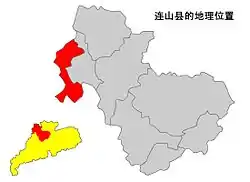 Location in Qingyuan