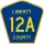 County Road 12A marker