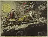 Light expelling Darkness,—Evaporation of Stygian Exhalations,—or—The Sun of the Constitution, rising superior to the Clouds of Opposition (1795)