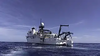 Limiting Factor being prepared for a dive into the Atlantic Ocean
