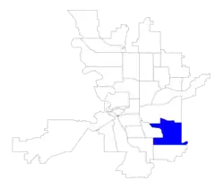 Location within the city of Spokane