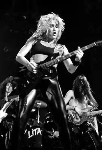 Lita Ford in 1988