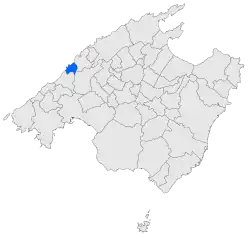 Location within Mallorca