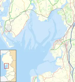 Kents Bank is located in Morecambe Bay