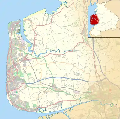 Knott End-on-Sea is located in the Fylde