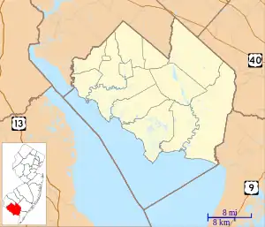 Bridgeton Historic District (Bridgeton, New Jersey) is located in Cumberland County, New Jersey