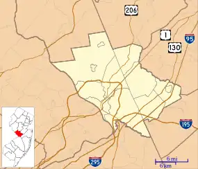 Robbinsville CDP is located in Mercer County, New Jersey