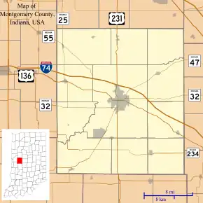 Elmdale is located in Montgomery County, Indiana