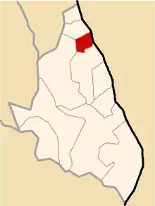 Location of Chilcayoc in the Sucre province