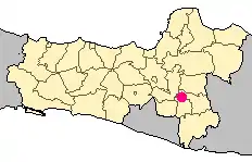 Location within Central Java