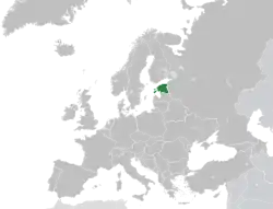 Location of Estonia