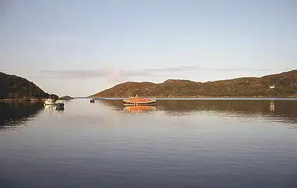 Loch inver from the west, the inner sea loch