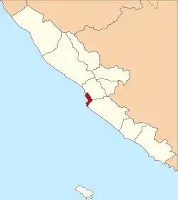 Location within Bengkulu Province