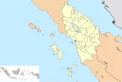 Location within North Sumatra