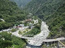 The Liwu River flowing past Tianxiang