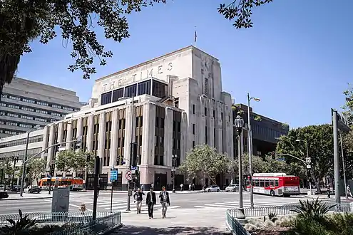 L.A. Times Building, opened 1935, view in 2006.