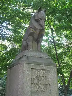 Dog sculpture