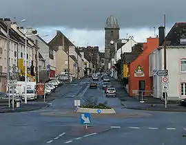 Rue de Pontivy leading to St Nicholas' Church