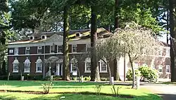 Photograph of a large brick building