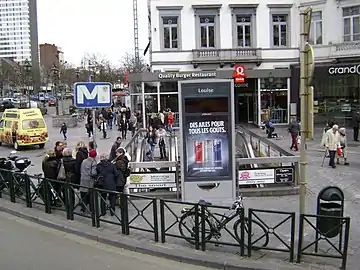 Entrance to the station