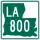 Louisiana Highway 800 marker